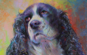 Art By Marlene Bezich - Harry The Dog painting