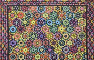 Colorful Flowers Quilt by Barbara Ryan