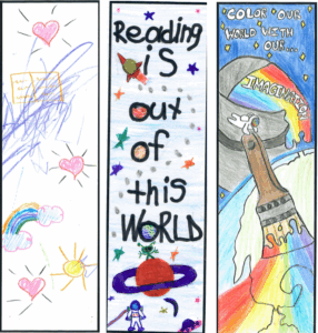 Isabella Melillo, Kelly Banks, Ashleigh Rowett Bookmark Winners