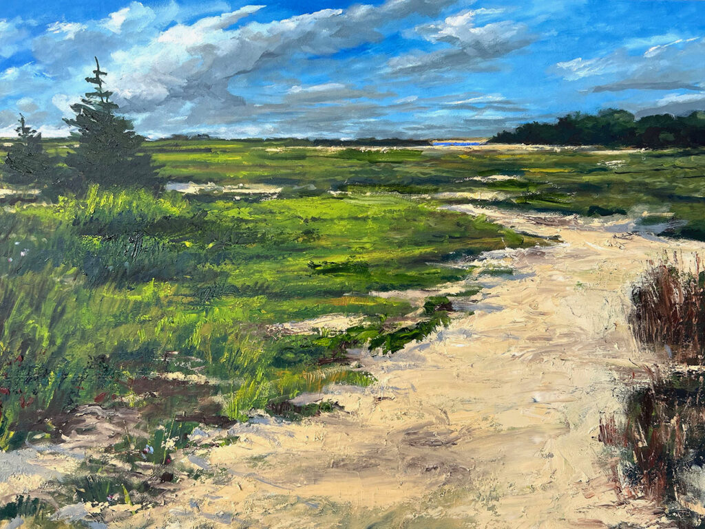 Art by Jon Van Brunt - Evergreen, beach, sky